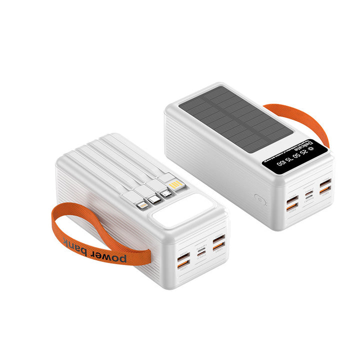 Multifunctional Solar Power Bank with Digital Charging Display Stornfield