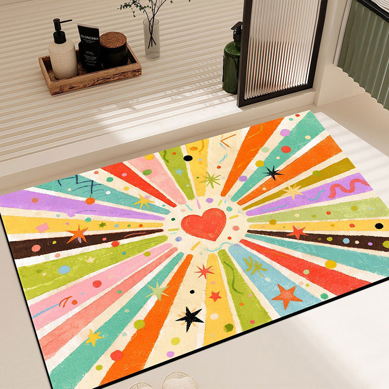 Artistic Colorful Abstract Area Rug