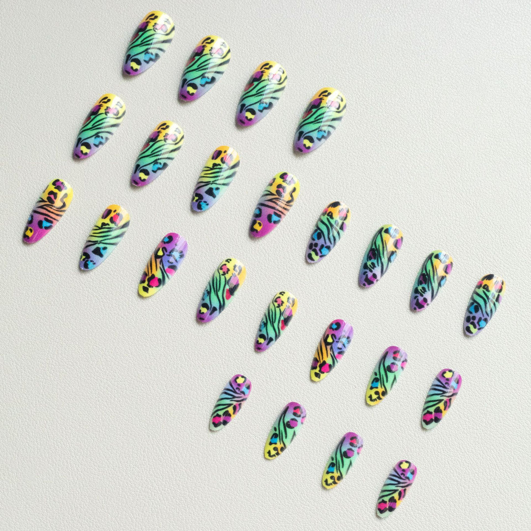 Wild Animal Print Nail Art