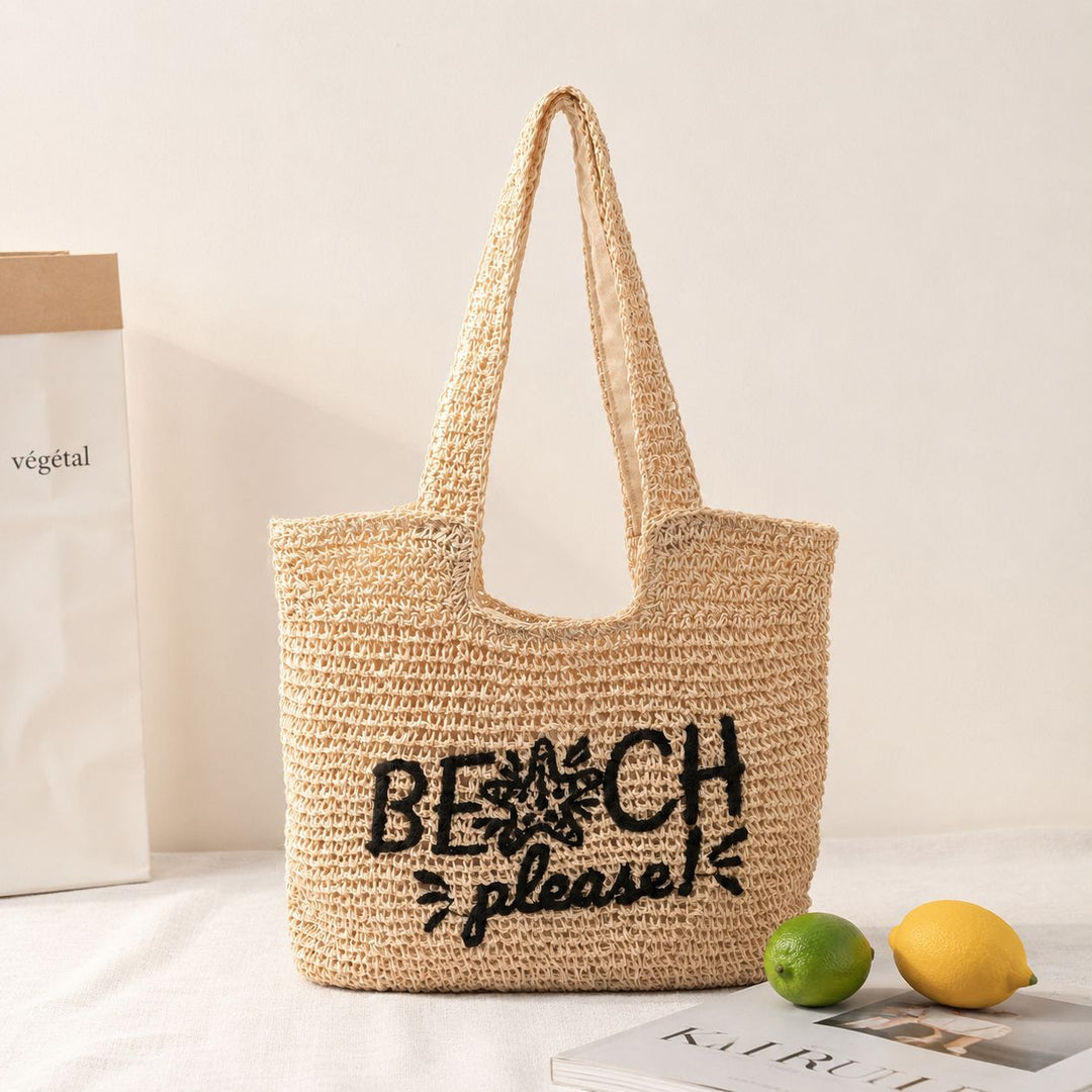 Beach bag with Embroidered Lettering Stornfield