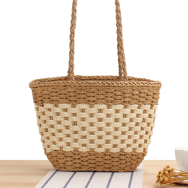 Handcrafted straw tote bag Stornfield
