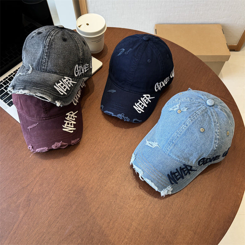 Unisex Distressed Graphic Baseball Cap Stornfield