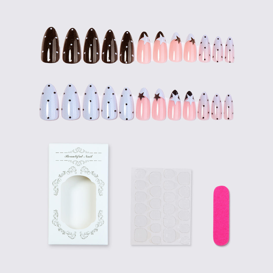 Creative Nail Art Set with Sparkling Stars and Dots Stornfield