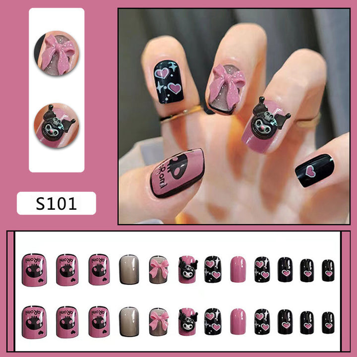 Nail art set with playful designs and 3D accents Stornfield