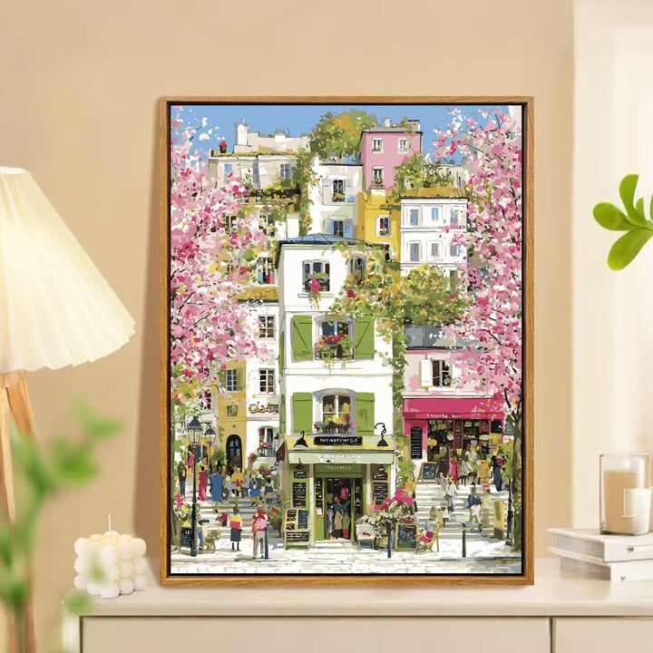Charming Springtime Market Landscape Wall Art Stornfield
