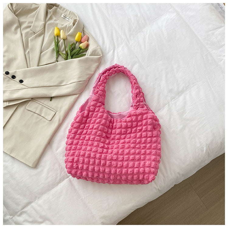 Textured Knit Handbag