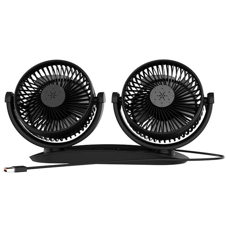 Dual-Head Rechargeable Desk Fan Stornfield