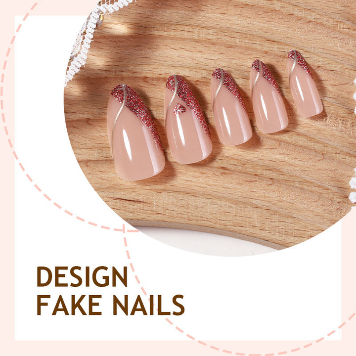 Artificial nails with glittering accents Stornfield