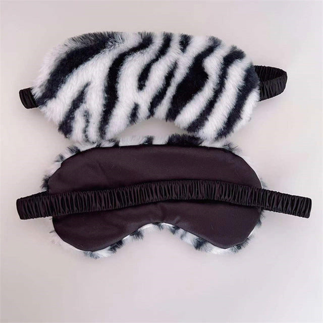 Women's soft plush sleep mask with ergonomic padding and elastic comfort band Stornfield