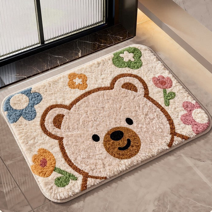 Cute Cat-Themed Bath Mat