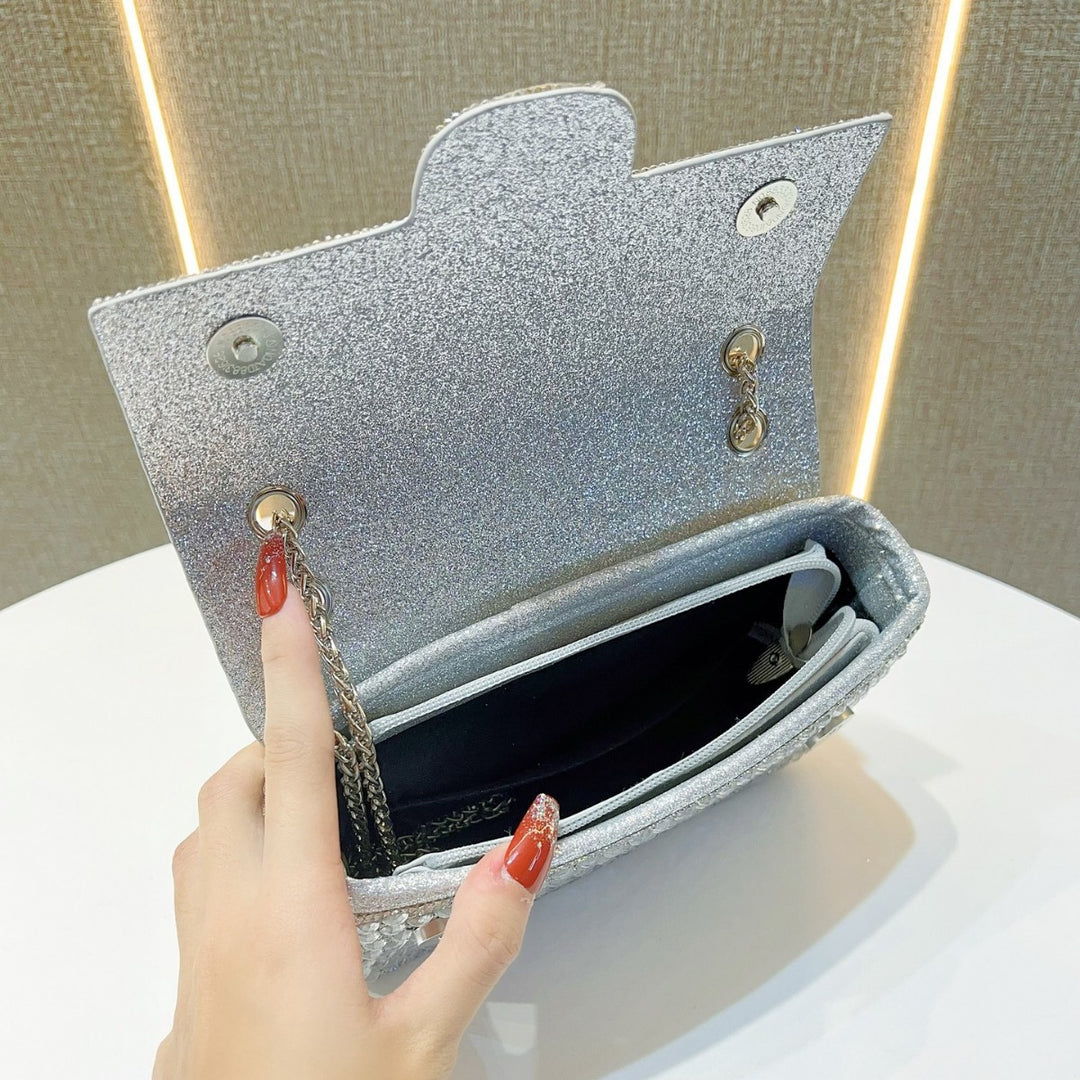 Glamorous Crystal-Embellished Evening Clutch