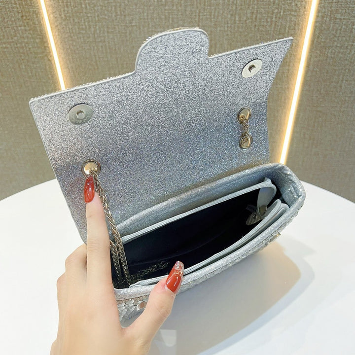 Glamorous Crystal-Embellished Evening Clutch