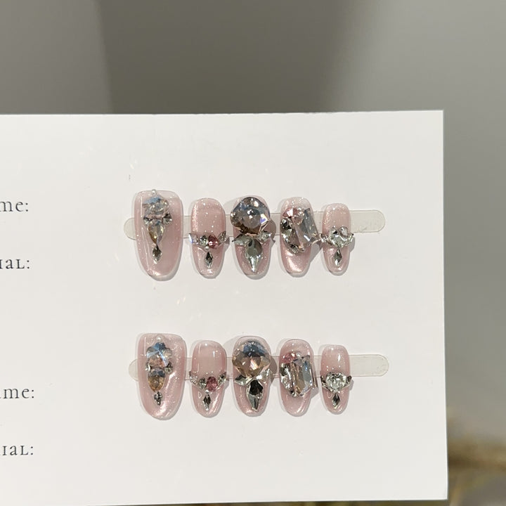 Glittering Press-On Nail Set