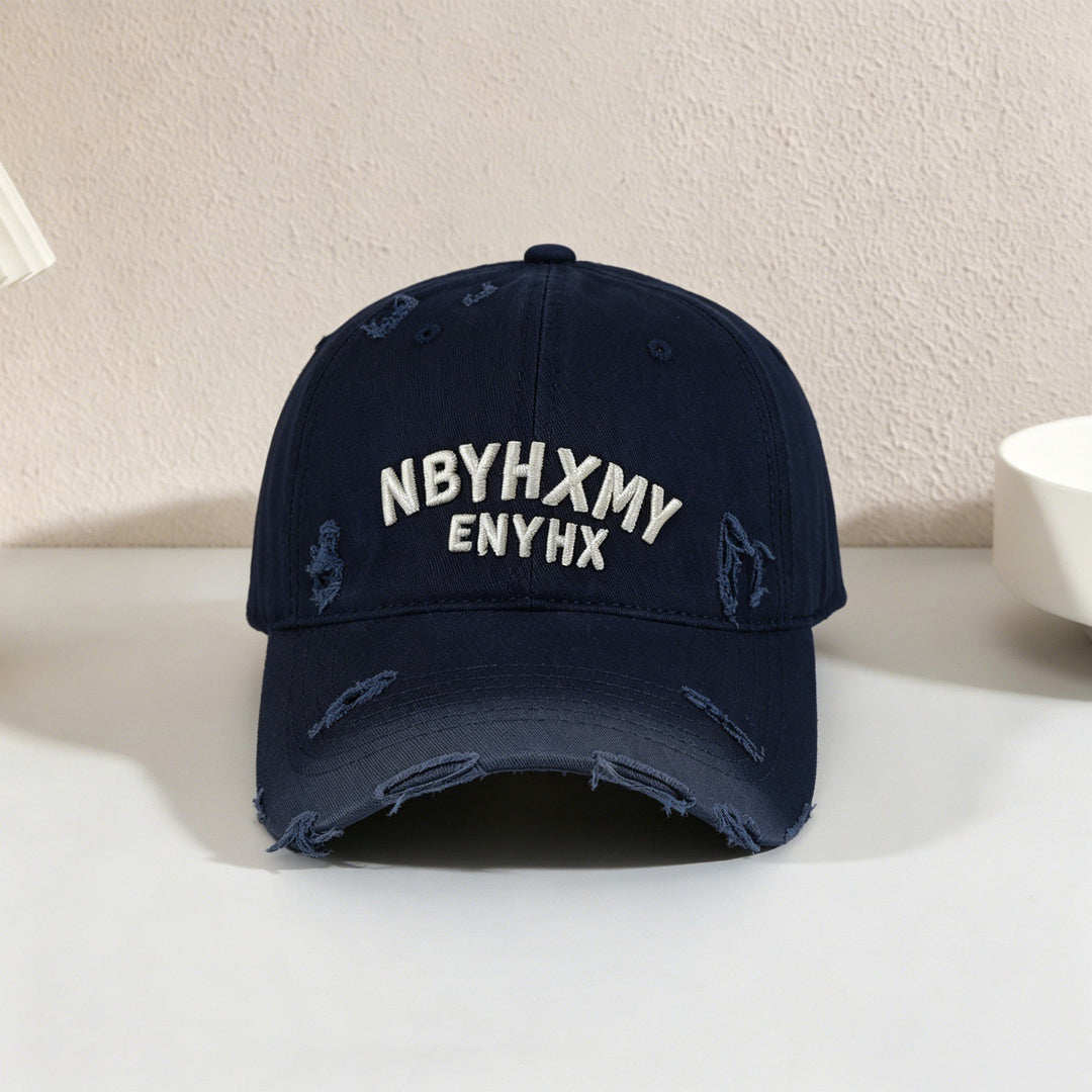 Men's Casual Distressed Textured Baseball Cap Stornfield
