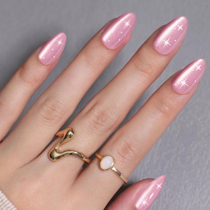 Glossy Almond-Shaped Press-On Nail Tips Stornfield