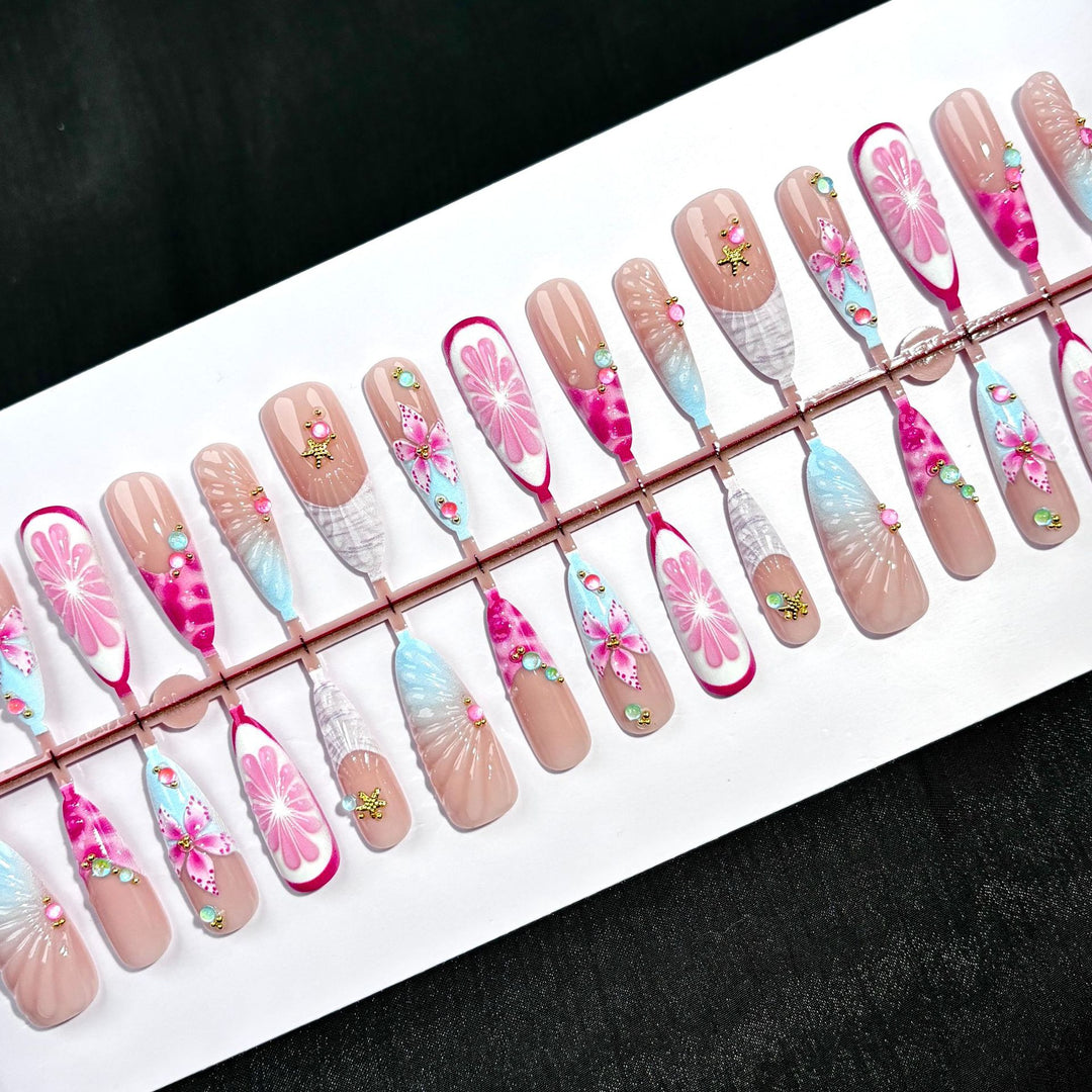 Artistic Decorative Press-On Nail Set 1790745449
