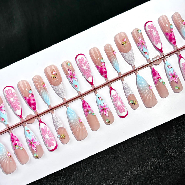 Artistic Decorative Press-On Nail Set 1790745449