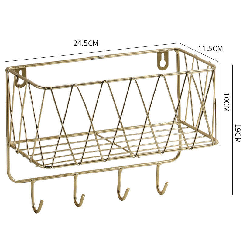 Decorative Wall-Mounted Storage Basket Stornfield