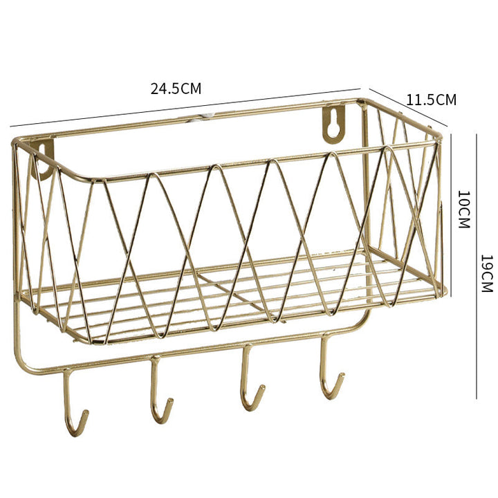 Decorative Wall-Mounted Storage Basket Stornfield