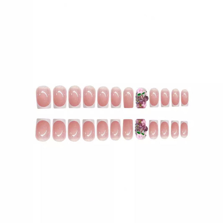 Glittery Floral Nail Art Enhancements Stornfield