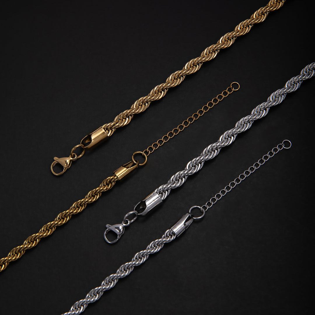 Braided Rope Chain Jewelry Set Stornfield