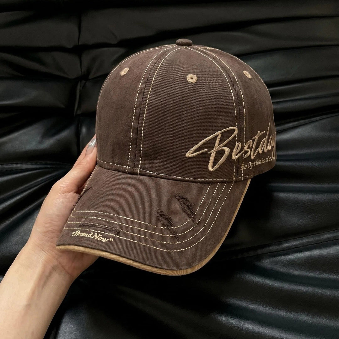 Men's Distressed Casual Cotton Baseball Cap Stornfield