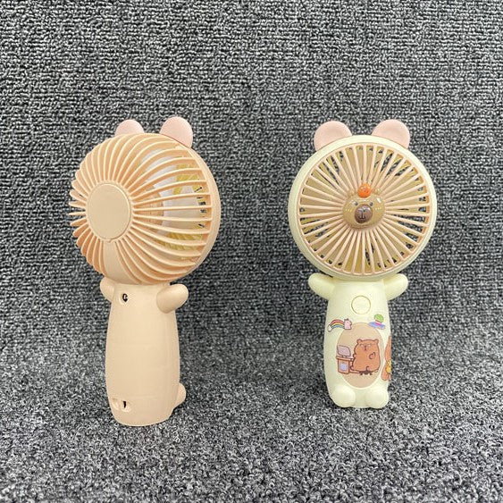 Unisex Portable Hand Fan in Playful Bear Design Stornfield
