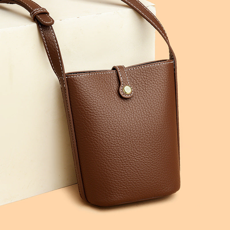 Compact Leather Crossbody Purse