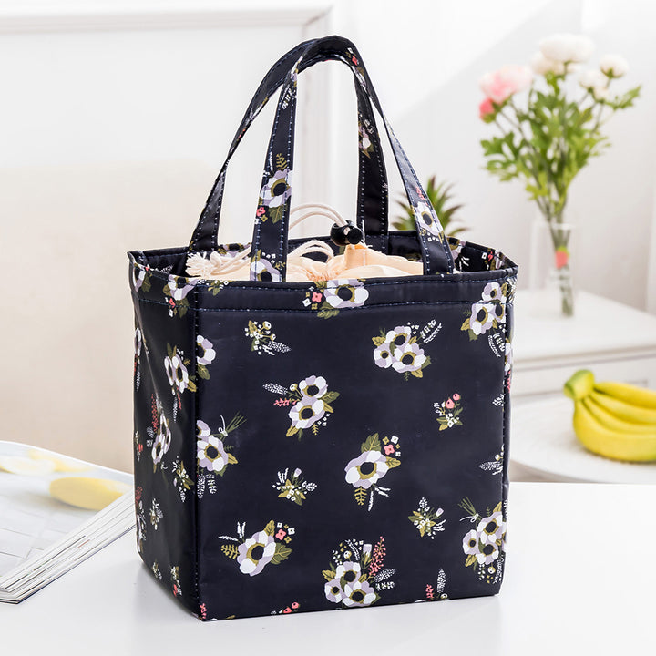 Insulated Tropical Print Lunch Bag