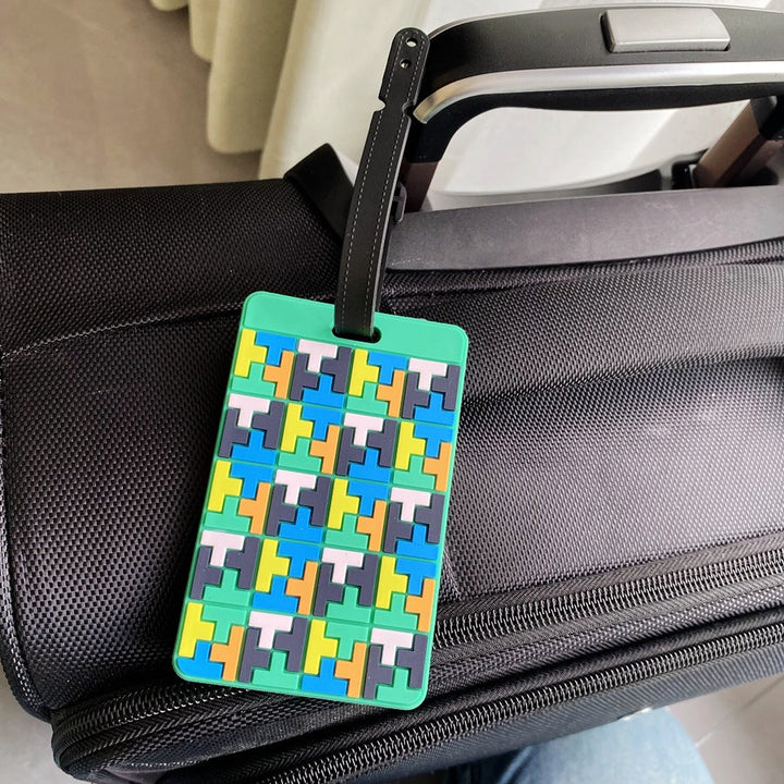 Puzzle Pattern Luggage Identifier Stornfield