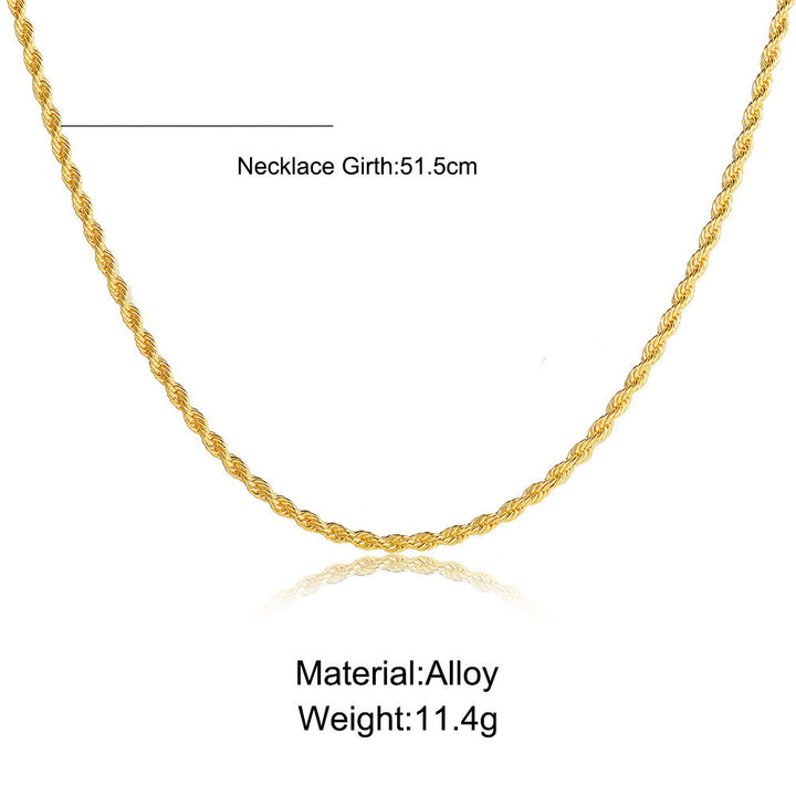 Twisted Rope Chain Necklace Stornfield