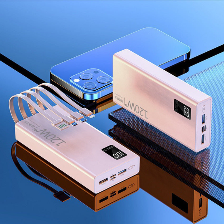 High-performance power bank with integrated fast charging ports and LCD display Stornfield