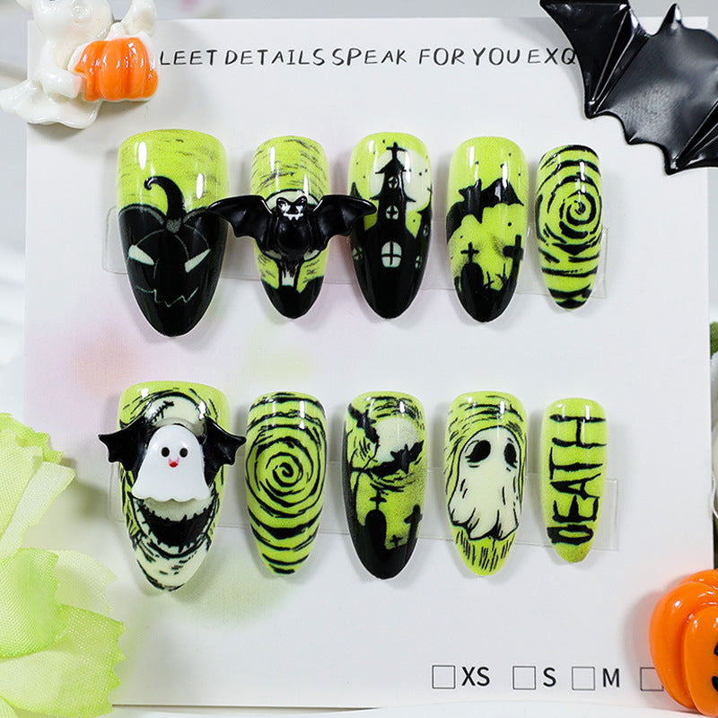 Halloween Artificial Nail Set with Creepy Designs Stornfield