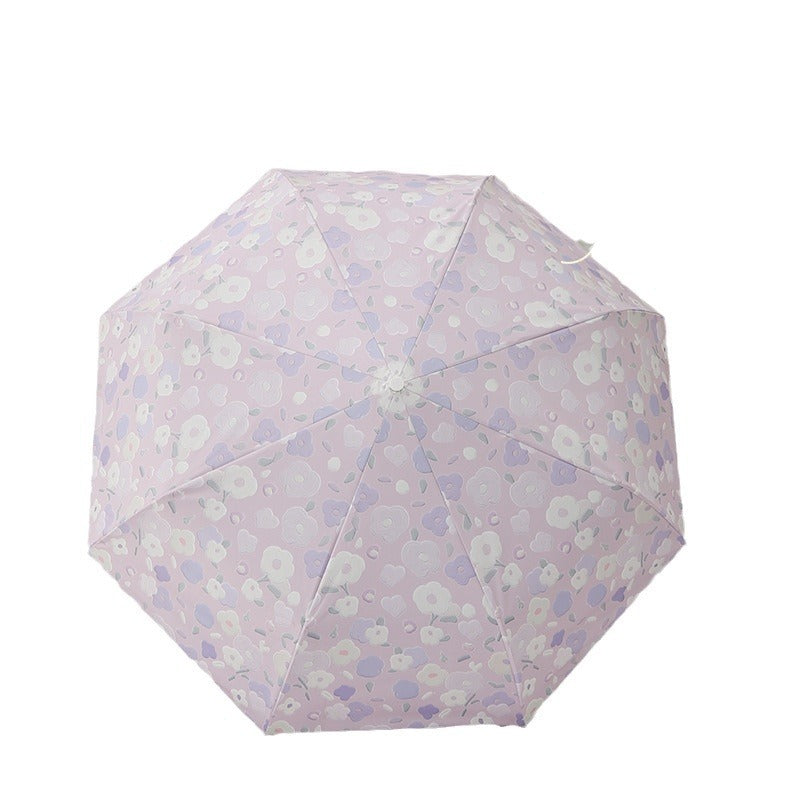 Women's Foldable Umbrella with Stylish Floral Design Stornfield