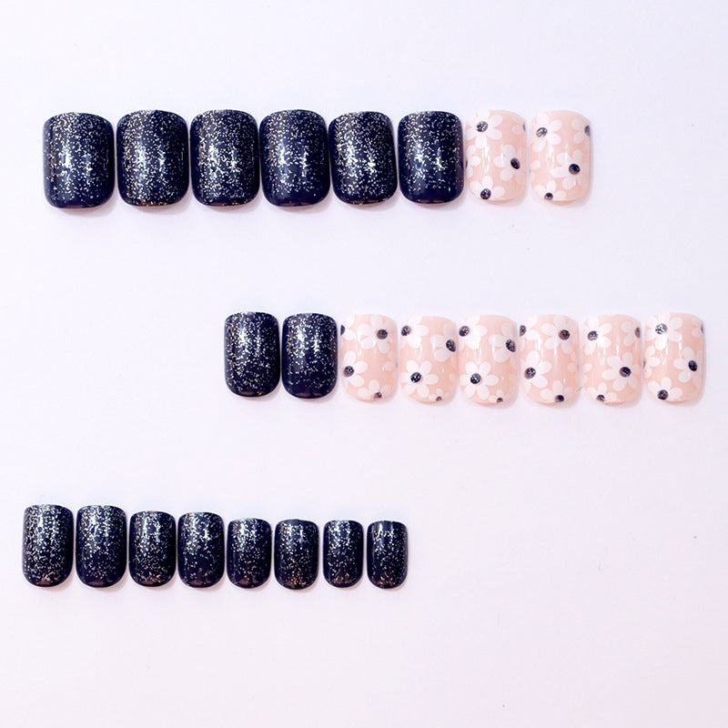 Decorative Floral Press-On Nail Enhancements Stornfield