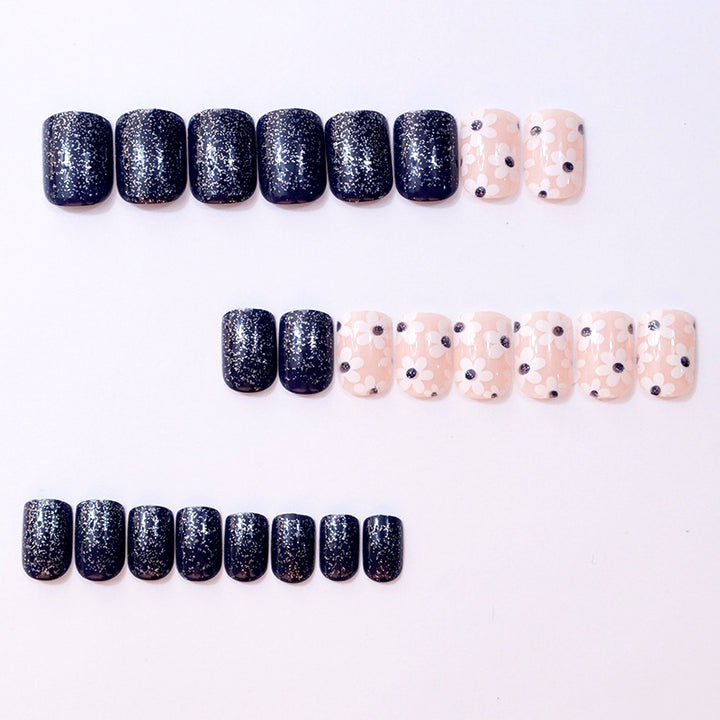 Decorative Floral Press-On Nail Enhancements Stornfield
