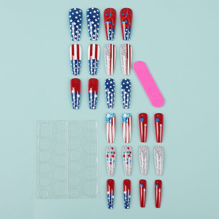 Creative Nail Art with Patriotic Design Stornfield
