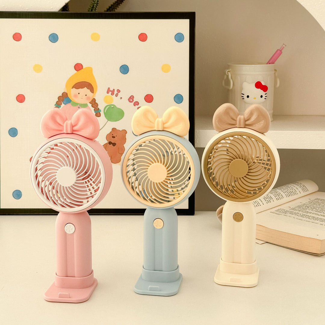 Unisex Handheld Fan in Playful Bunny Design Stornfield