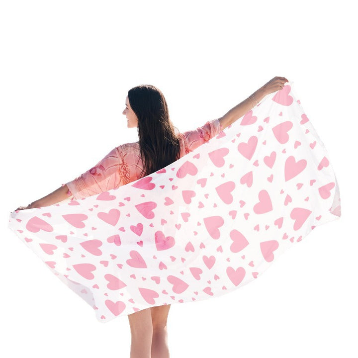 Beach towel with elegant jellyfish pattern Stornfield