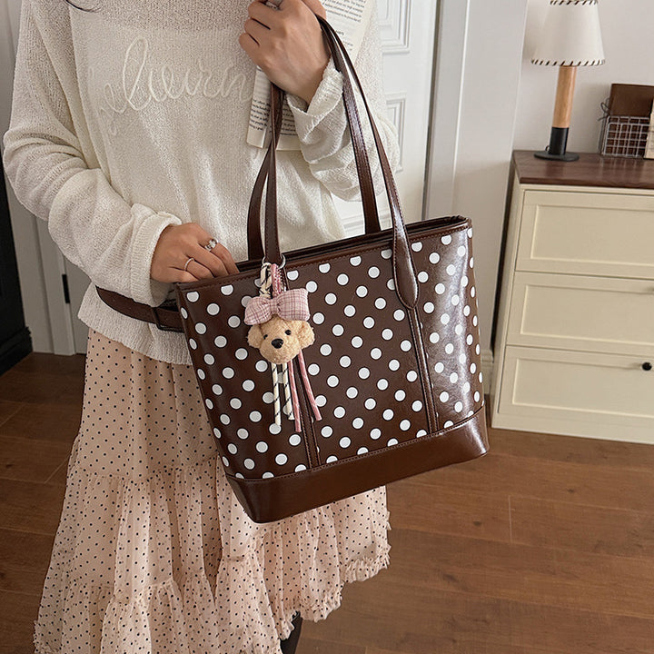 Polka Dot Print Casual Tote Stornfield