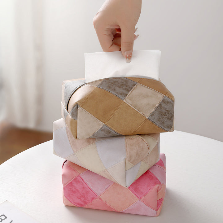 Chic Patchrk Tissue Box Cover