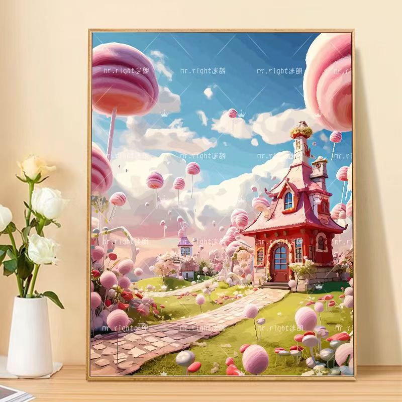 Whimsical Fantasy Landscape Art Canvas Stornfield