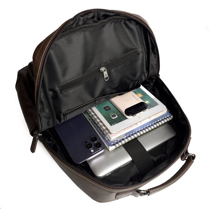 Premium Leather Organizer Backpack Stornfield