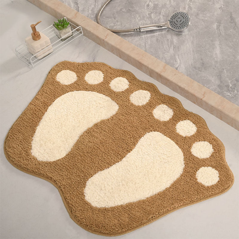 Fun Footprint Shaped Bath Mat Stornfield