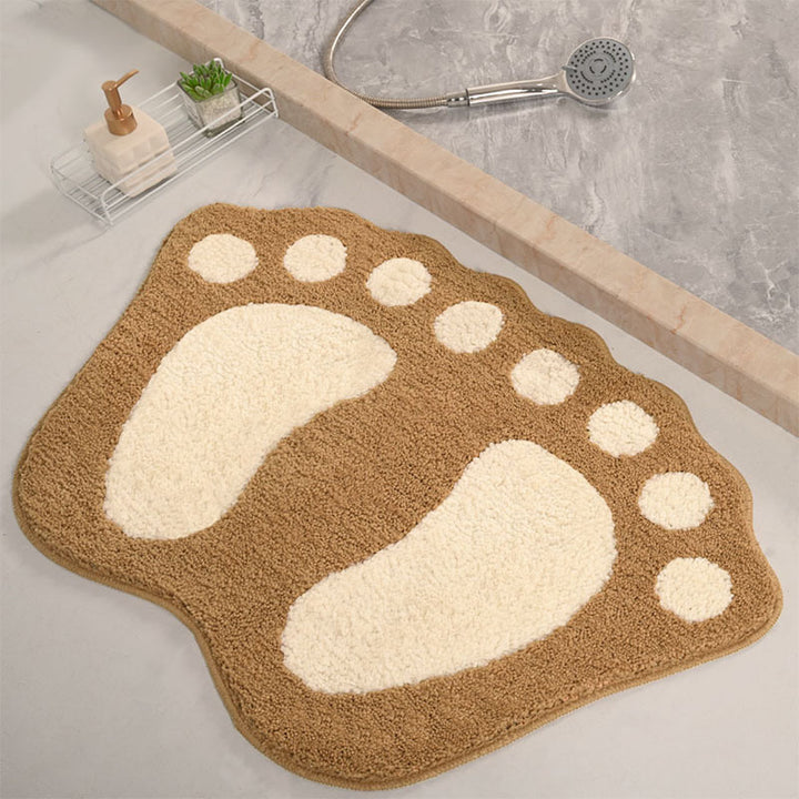 Fun Footprint Shaped Bath Mat Stornfield