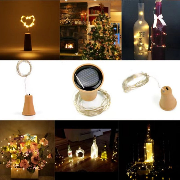 LED Bottle Stopper Fairy String Lights With Waterproof Battery Cap And Flexible Copper Wire Stornfield