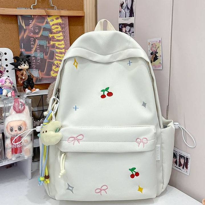 Playful backpack with embroidery Stornfield