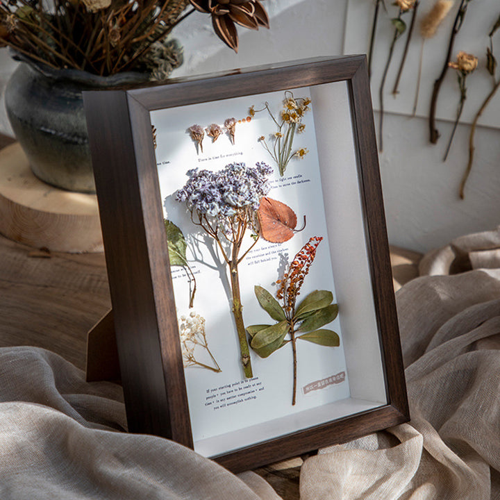 Elegant Botanical Pressed Flower Frame