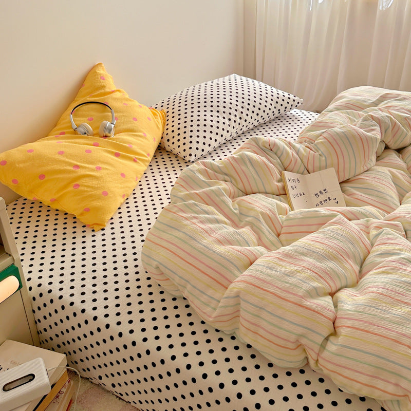 Striped Reversible Comforter Set