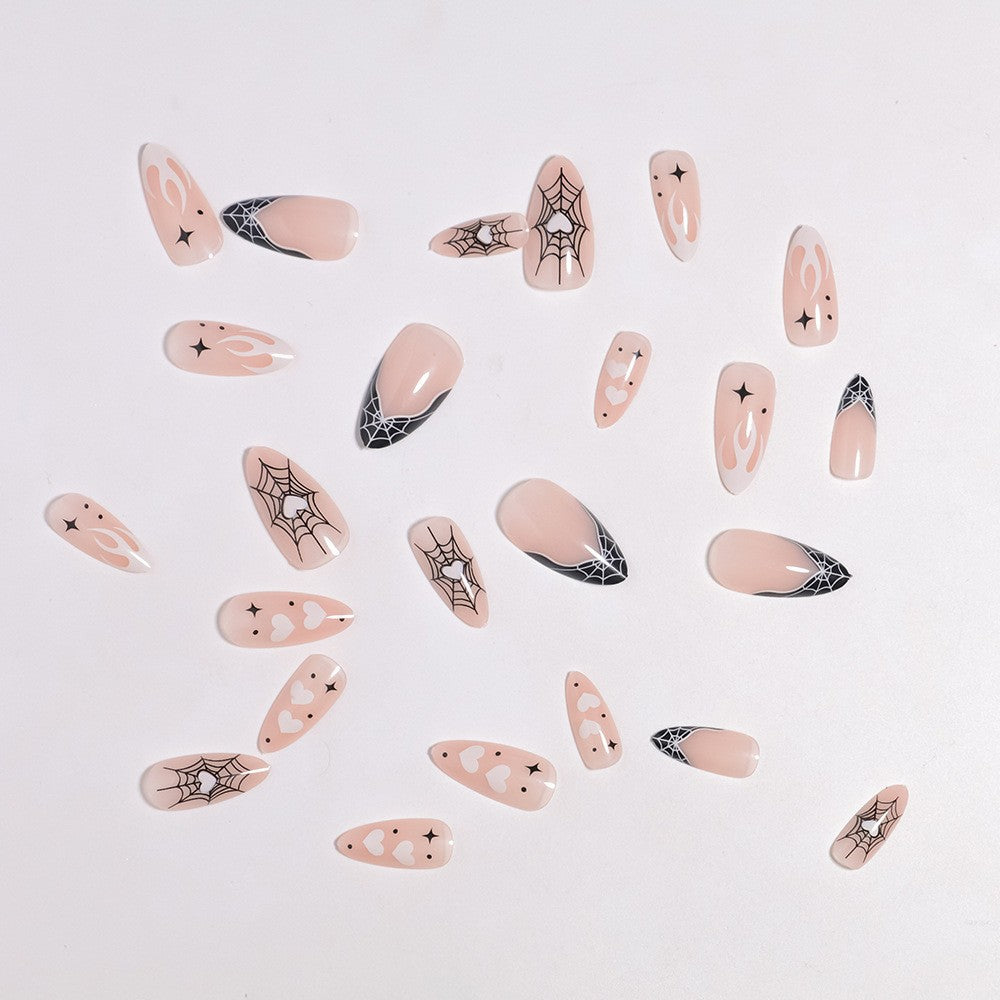Artistic Halloween-Themed Press-On Nail Art Stornfield 1789805114